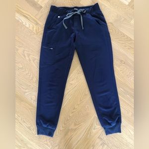 Figs Technical Collection navy Zamora jogger scrubs pants size SM